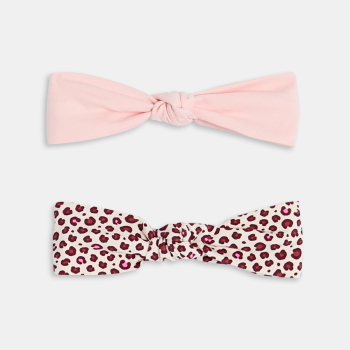 طوق شعر بعقدة فاخرة للطفلة الصغيرة (طقم من قطعتين)